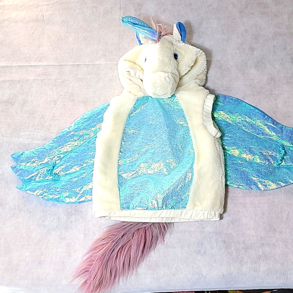 Kids Unicorn Costume with Blue and Cream Colors
